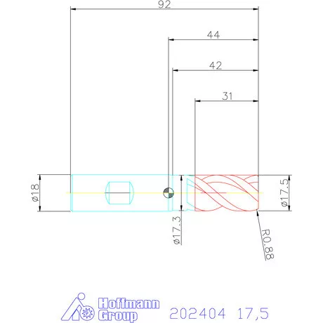 Garant Garant Master Steel PickPocket VHM nagyoló maró HPC 17,5 mm