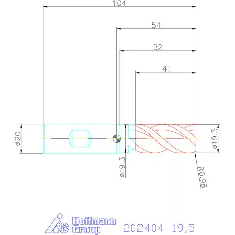 Garant Garant Master Steel PickPocket VHM nagyoló maró HPC 19,5 mm