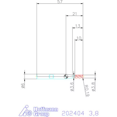 Garant Garant Master Steel PickPocket VHM nagyoló maró HPC 3,8 mm