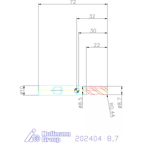 Garant Garant Master Steel PickPocket VHM nagyoló maró HPC 8,7 mm