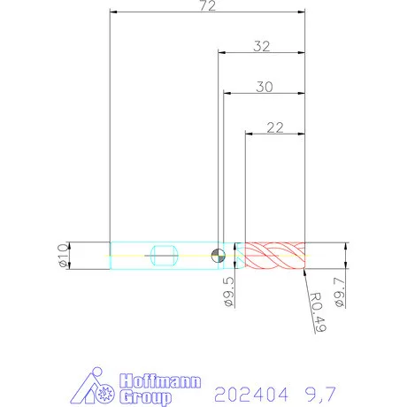 Garant Garant Master Steel PickPocket VHM nagyoló maró HPC 9,7 mm