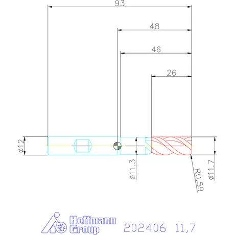 Garant Garant Master Steel PickPocket VHM nagyoló maró HPC 11,7 mm