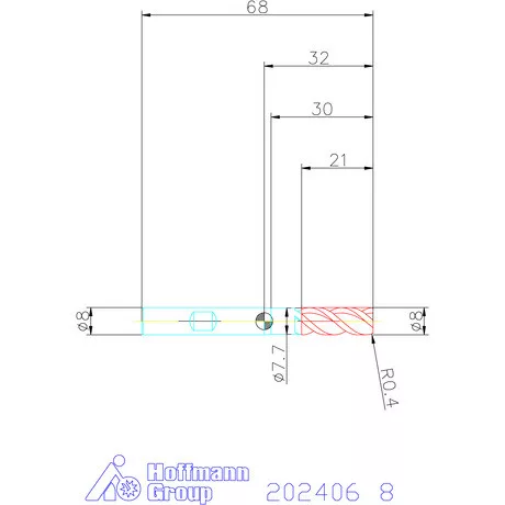 Garant Garant Master Steel PickPocket VHM nagyoló maró HPC 8 mm