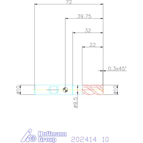 Holex Holex Pro Steel VHM nagyoló maró HPC 10 mm