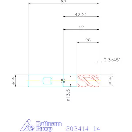 Holex Holex Pro Steel VHM nagyoló maró HPC 14 mm