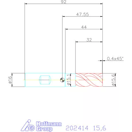 Holex Holex Pro Steel VHM nagyoló maró HPC 15,6 mm