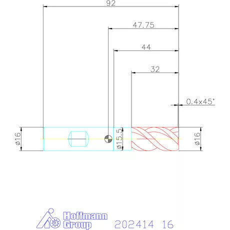 Holex Holex Pro Steel VHM nagyoló maró HPC 16 mm