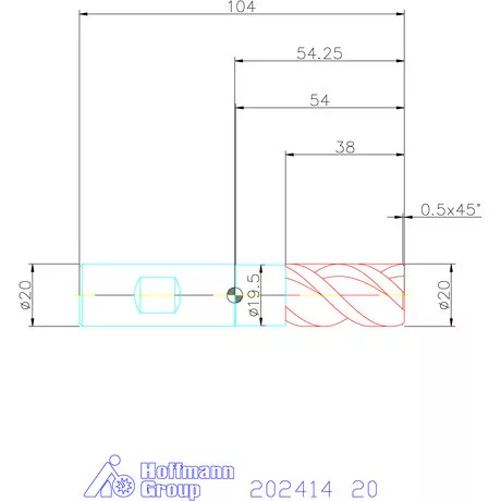 Holex Holex Pro Steel VHM nagyoló maró HPC 20 mm