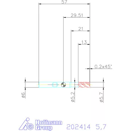 Holex Holex Pro Steel VHM nagyoló maró HPC 5,7 mm