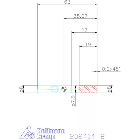 Holex Holex Pro Steel VHM nagyoló maró HPC 8 mm