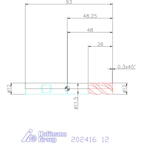 Holex Holex Pro Steel VHM nagyoló maró HPC 12 mm