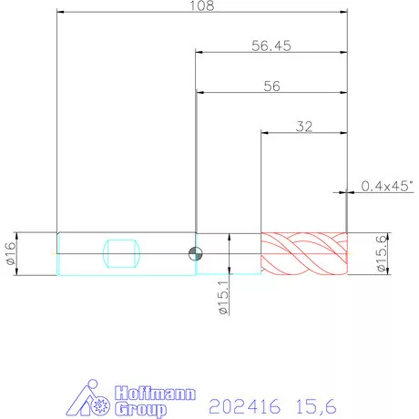 Holex Holex Pro Steel VHM nagyoló maró HPC 15,6 mm