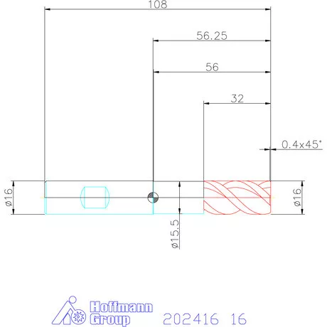 Holex Holex Pro Steel VHM nagyoló maró HPC 16 mm
