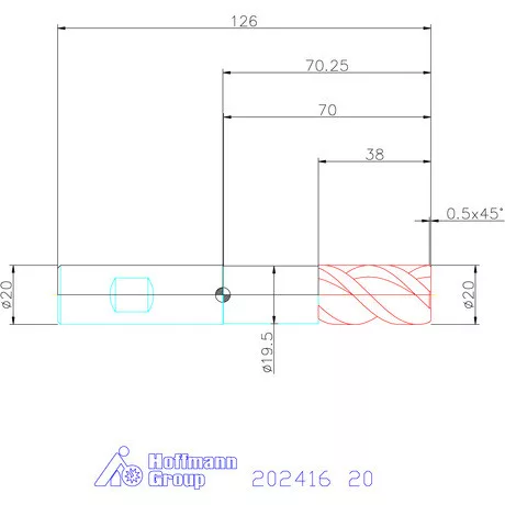Holex Holex Pro Steel VHM nagyoló maró HPC 20 mm