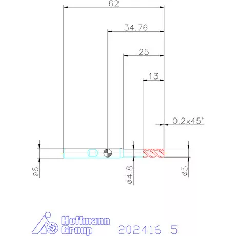 Holex Holex Pro Steel VHM nagyoló maró HPC 5 mm