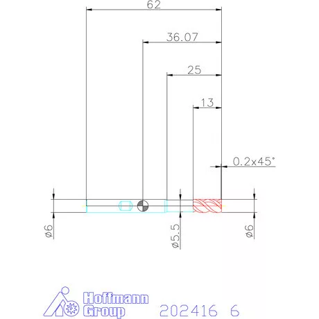 Holex Holex Pro Steel VHM nagyoló maró HPC 6 mm