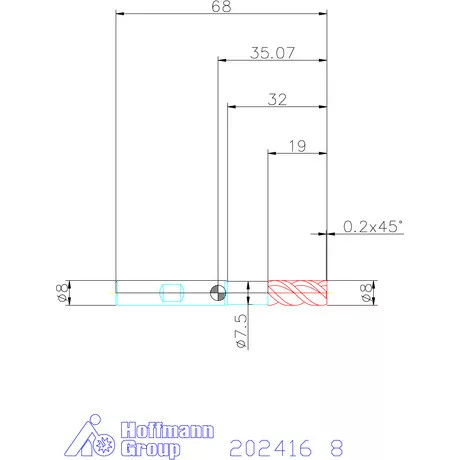Holex Holex Pro Steel VHM nagyoló maró HPC 8 mm