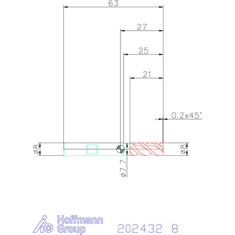 Holex Pro UNI VHM maró HPC 8 mm