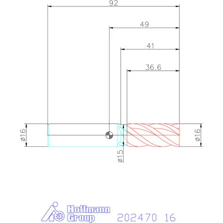 Garant Garant Master Alu VHM maró HPC 16 mm