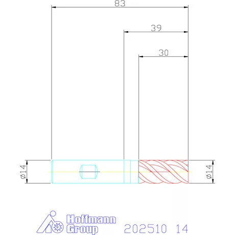 Garant VHM maró DIN 6535 HB 14 mm