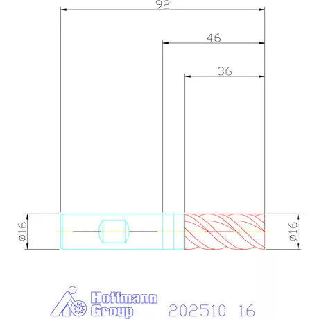 Garant VHM maró DIN 6535 HB 16 mm