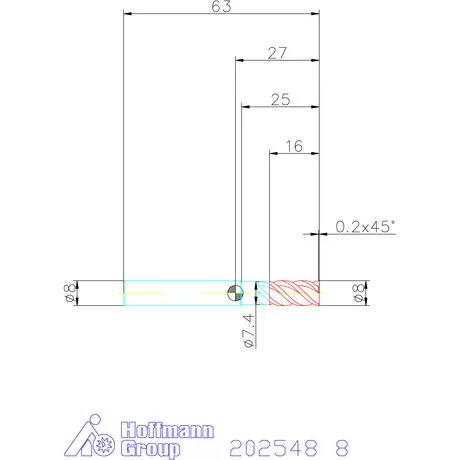 Garant VHM maró HPC 8 mm