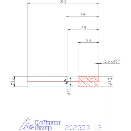 Garant VHM maró belső hűtéssel HPC 12 mm
