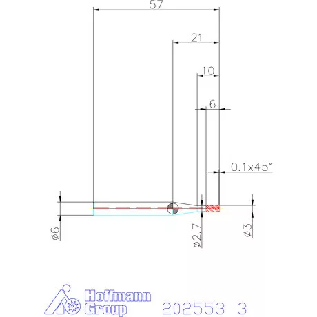 Garant VHM maró belső hűtéssel HPC 3 mm
