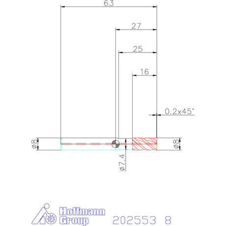 Garant VHM maró belső hűtéssel HPC 8 mm