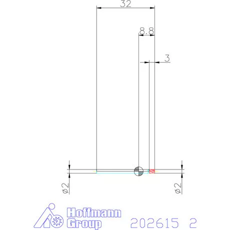 Holex VHM maró 2 mm
