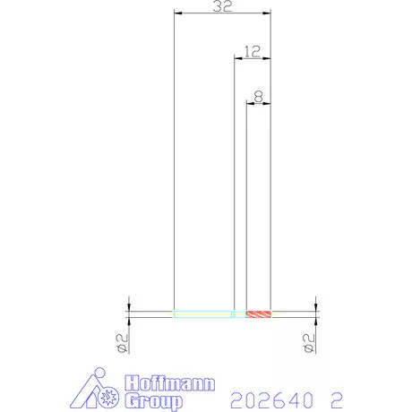 Garant VHM maró 2 mm