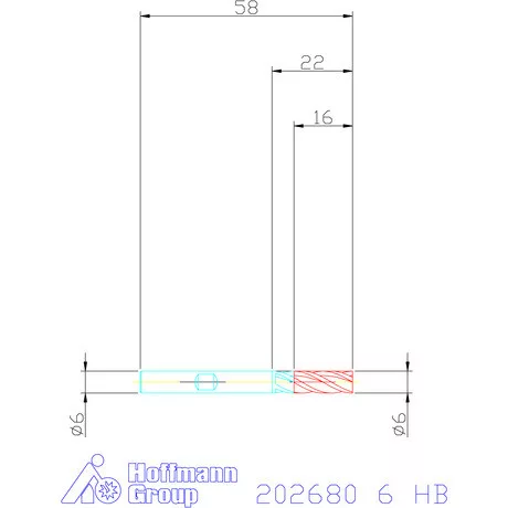 Holex VHM maró 6 mm