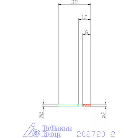 Garant VHM maró 2 mm
