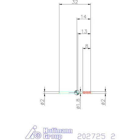 Garant VHM maró 2 mm