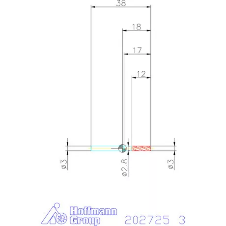 Garant VHM maró 3 mm