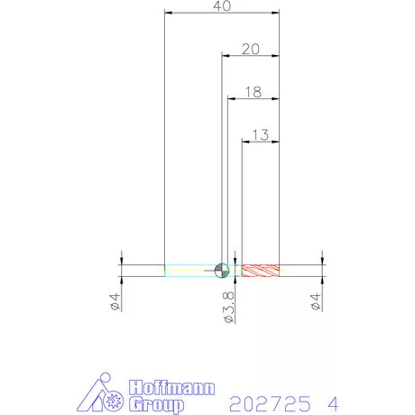 Garant VHM maró 4 mm