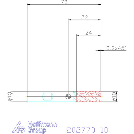 Holex VHM szármaró HPC 10 mm