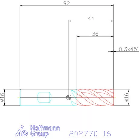 Holex VHM szármaró HPC 16 mm