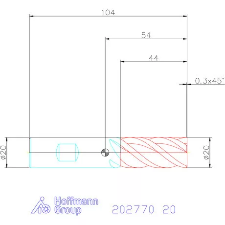 Holex VHM szármaró HPC 20 mm