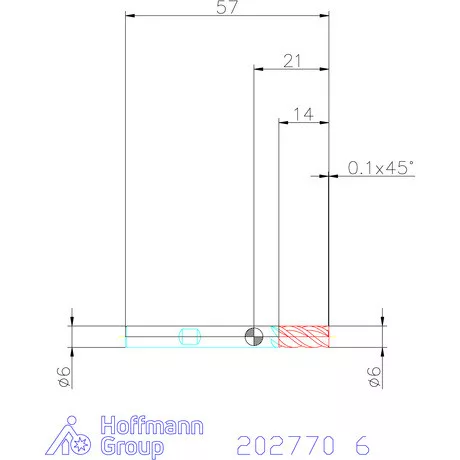 Holex VHM szármaró HPC 6 mm