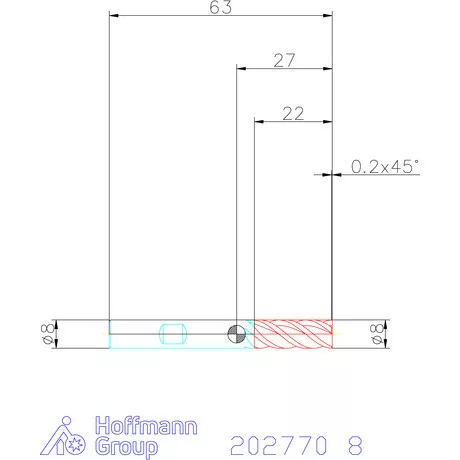 Holex VHM szármaró HPC 8 mm