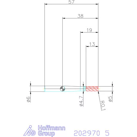 Garant VHM nagyoló maró ISO H55 HPC / TPC 5 mm