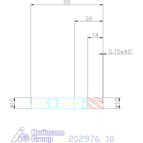 Garant VHM nagyoló maró MTC 10 mm