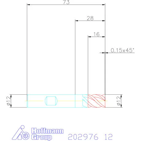 Garant VHM nagyoló maró MTC 12 mm