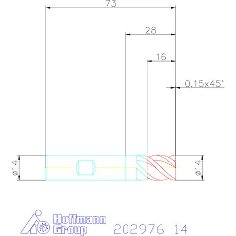 Garant VHM nagyoló maró MTC 14 mm