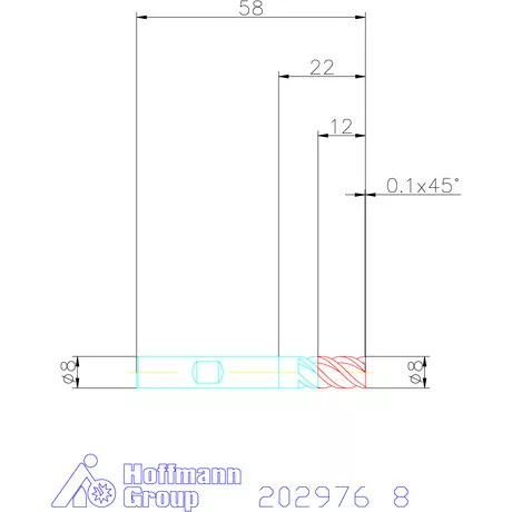 Garant VHM nagyoló maró MTC 8 mm