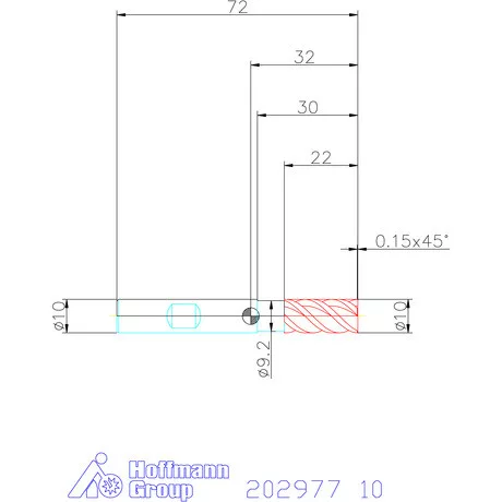 Garant VHM nagyoló maró MTC / TPC 10 mm