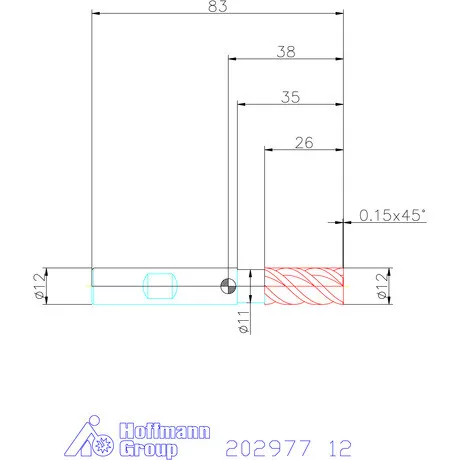 Garant VHM nagyoló maró MTC / TPC 12 mm