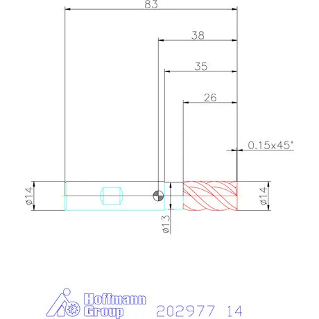 Garant VHM nagyoló maró MTC / TPC 14 mm