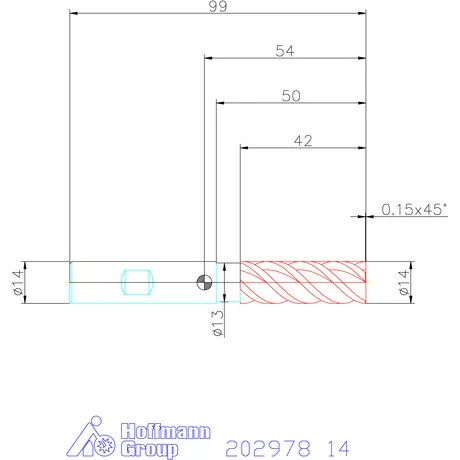 Garant VHM nagyoló maró MTC / TPC 14 mm